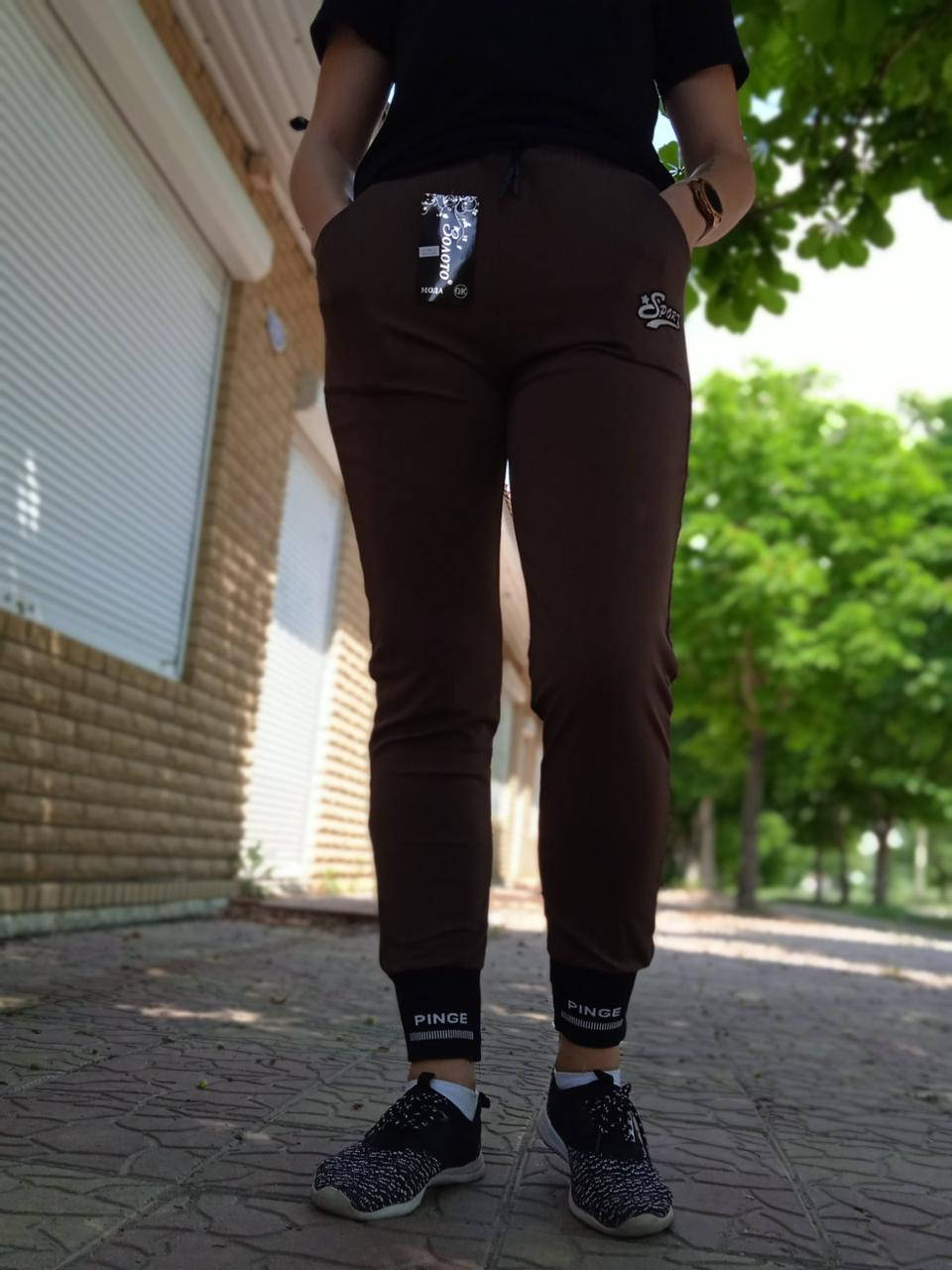 

Женские спортивные лосины"ЗОЛОТО" 2 кармана,Art: 736-2 Sport 5XL/6XL(50-54)Коричневі