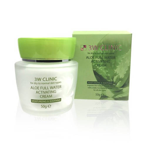 

Крем для лица с алоэ вера 3W CLINIC Aloe Full Water Activating Cream 50g