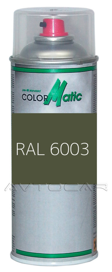 

Маскировочная аэрозольная краска матовая оливково-зелёный RAL 6003 400мл (аэрозоль)