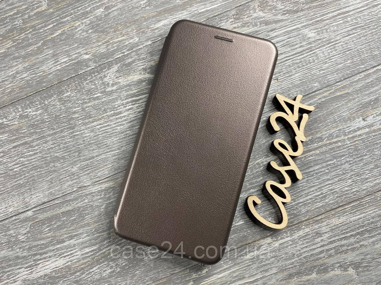

Кожаный чехол книжка Elegant на Samsung Galaxy M12 (на самсунг м12) серый