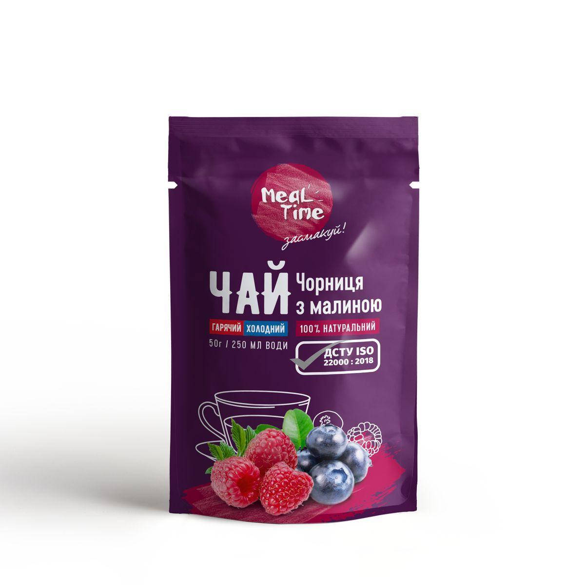 

Ягодные концентраты Meal time Черника с малиной (дойпак 50г) 12 шт. упаковка