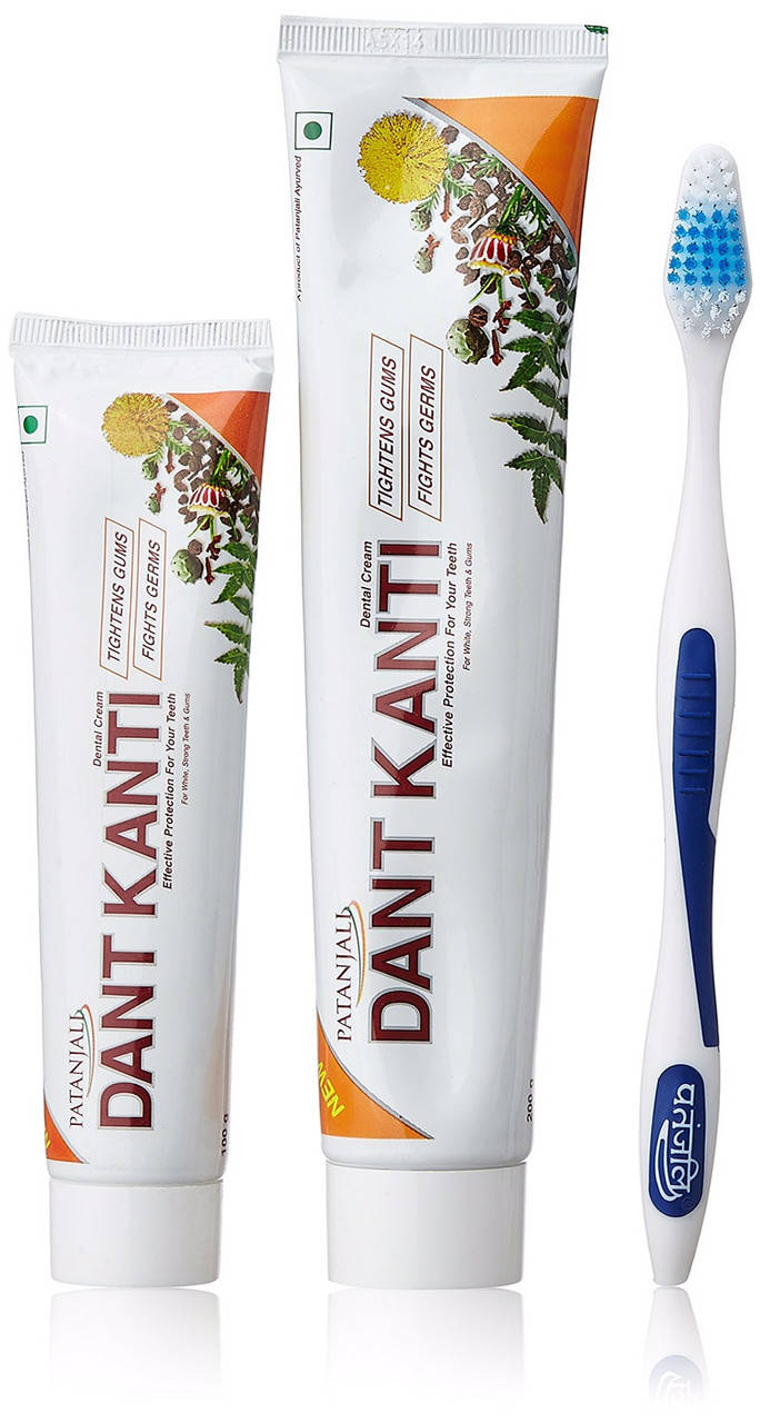 

Зубна паста Дент Канти 200г+100г Патанджали термін 06.22 включно, Dant Kanti Natural, Patanjali, Зубная паста, Зелёный