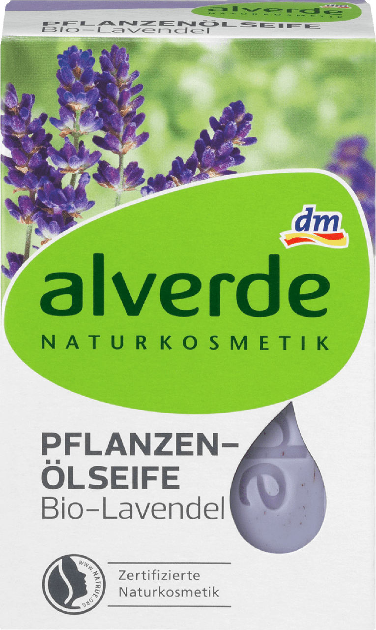 

Органическое мыло alverde NATURKOSMETIK Pflanzenölseife Bio-Lavendel, 100 г.