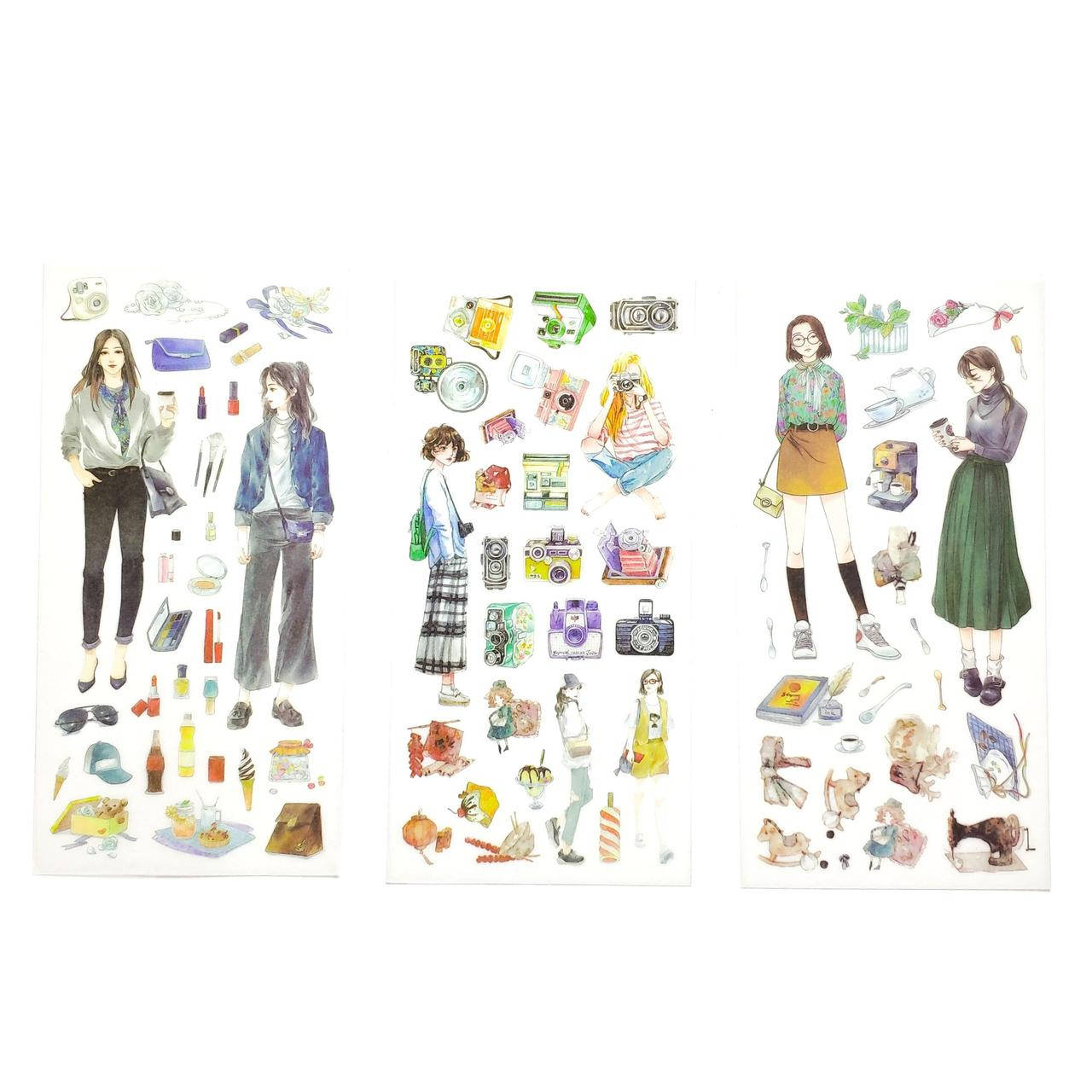 

Набор стикеров Девочка