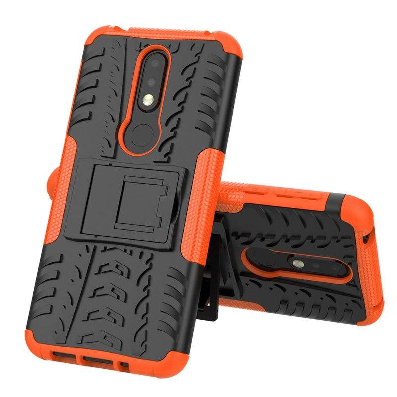 

PC + TPU чехол Armor для Nokia 7.1(8 цветов) оранжевый