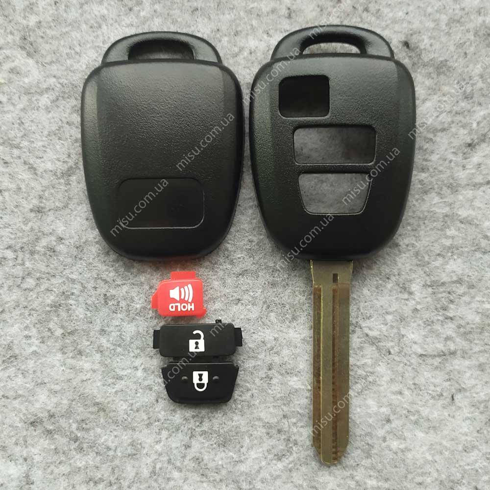 

Корпус ключа Toyota 3 кнопки (Panic) TOY43