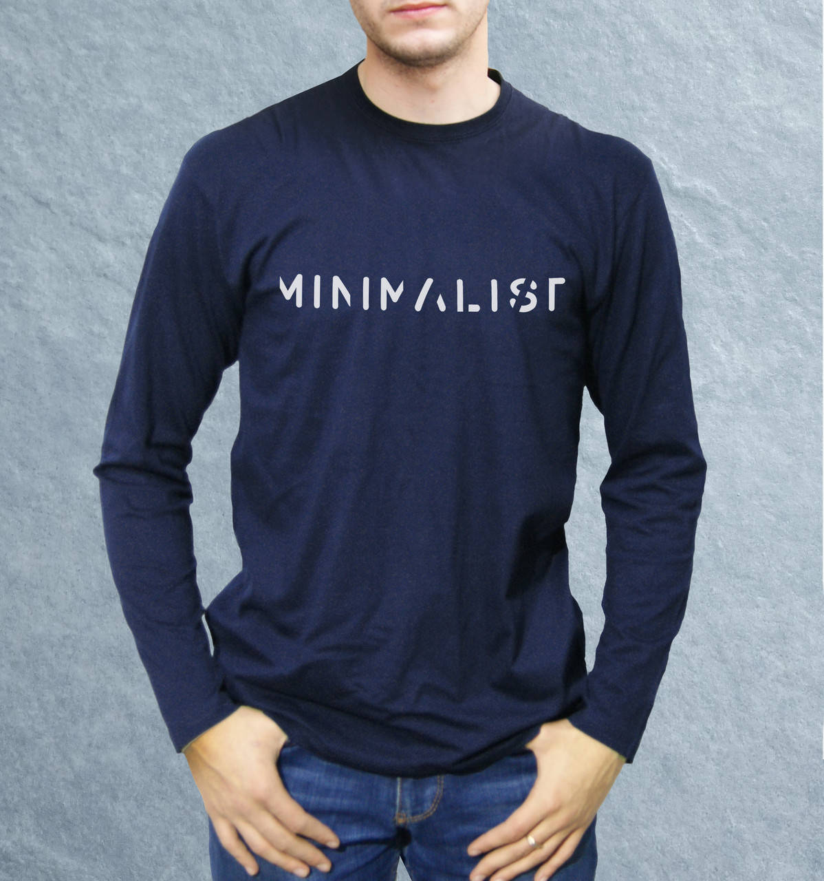 

Футболка мужская с длинными рукавами "МИНИМАЛИСТ"