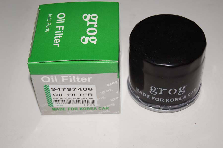 

Фильтр маслянный LANOS/NEXIA/AVEO/LACETTI grog Корея