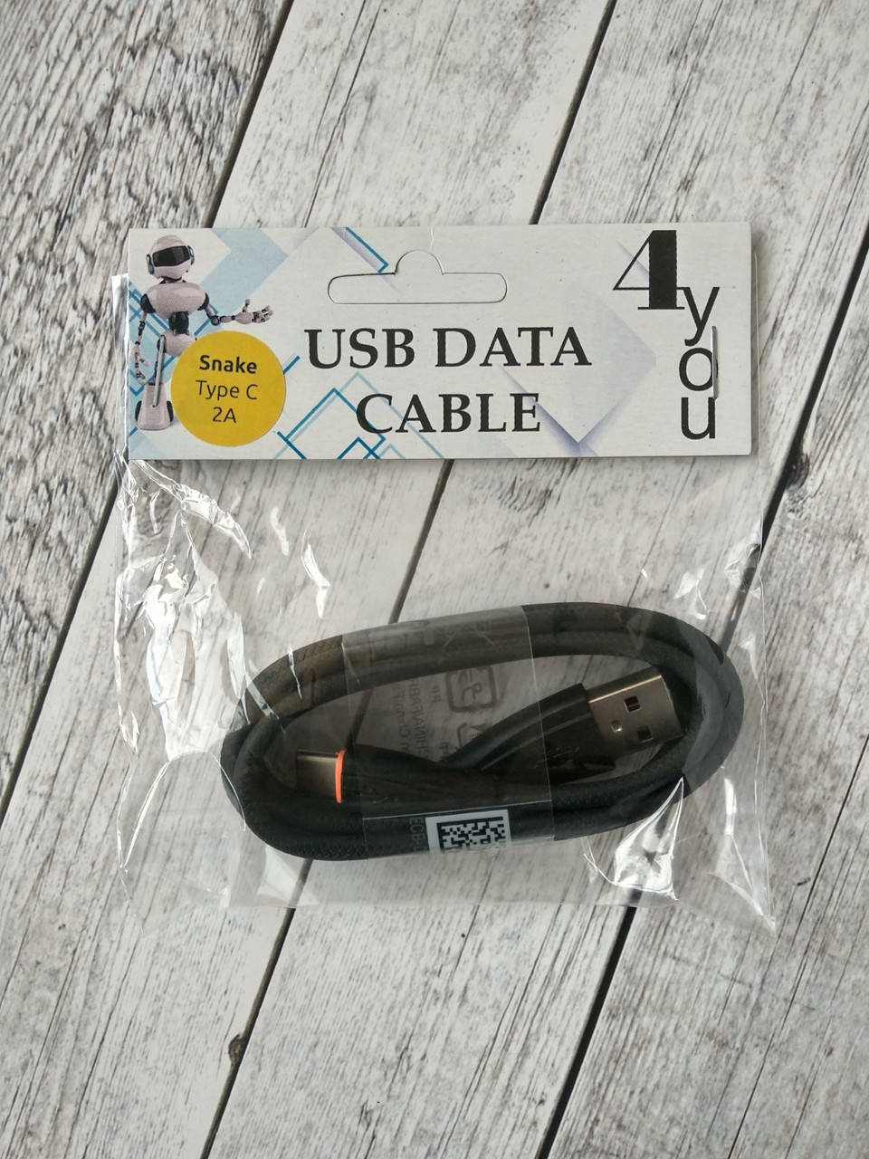 

Кабель Usb Type-C 4you SNAKE (2.1A, Кож.оплетка, Premium, черный)