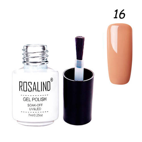 

Гель-лак для ногтей маникюра 7мл Rosalind, шеллак, 16 кирпич
