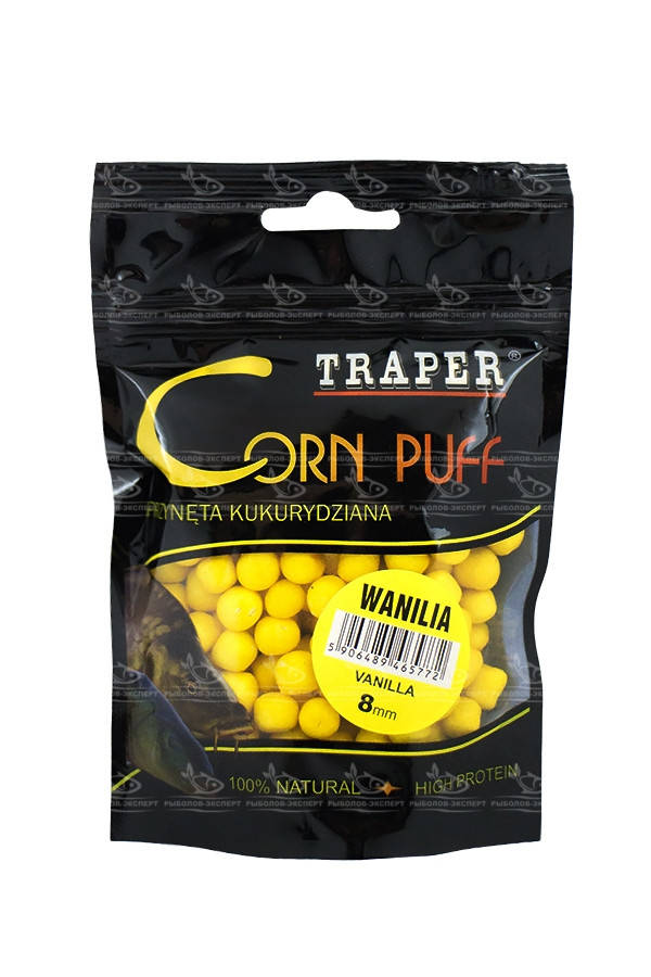

Вулканизированная кукуруза Traper Corn Puff 8мм 20г Ваниль "Оригинал"