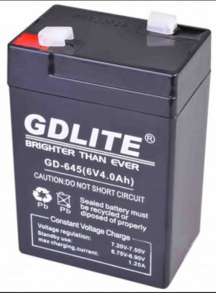 

Аккумулятор Gdlite GD-645 (6V4.0AH)
