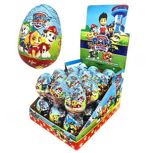 

Яйца шоколадные с сюрпризом Paw Patrol