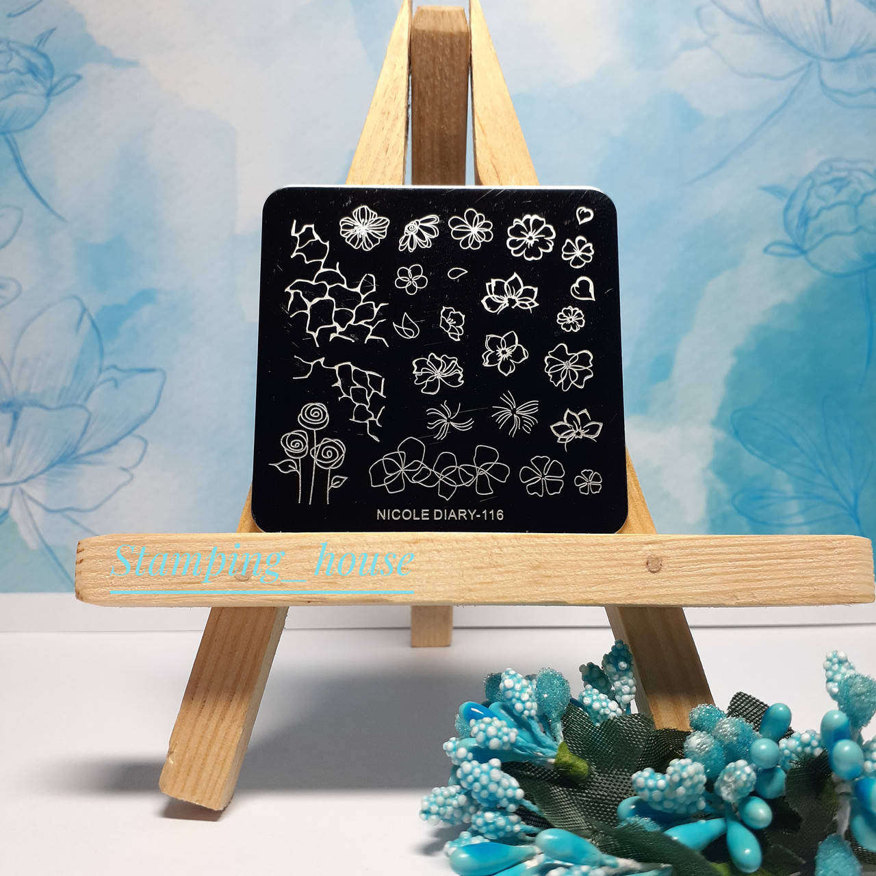 

Пластина для стемпинга Nicole Diary-116