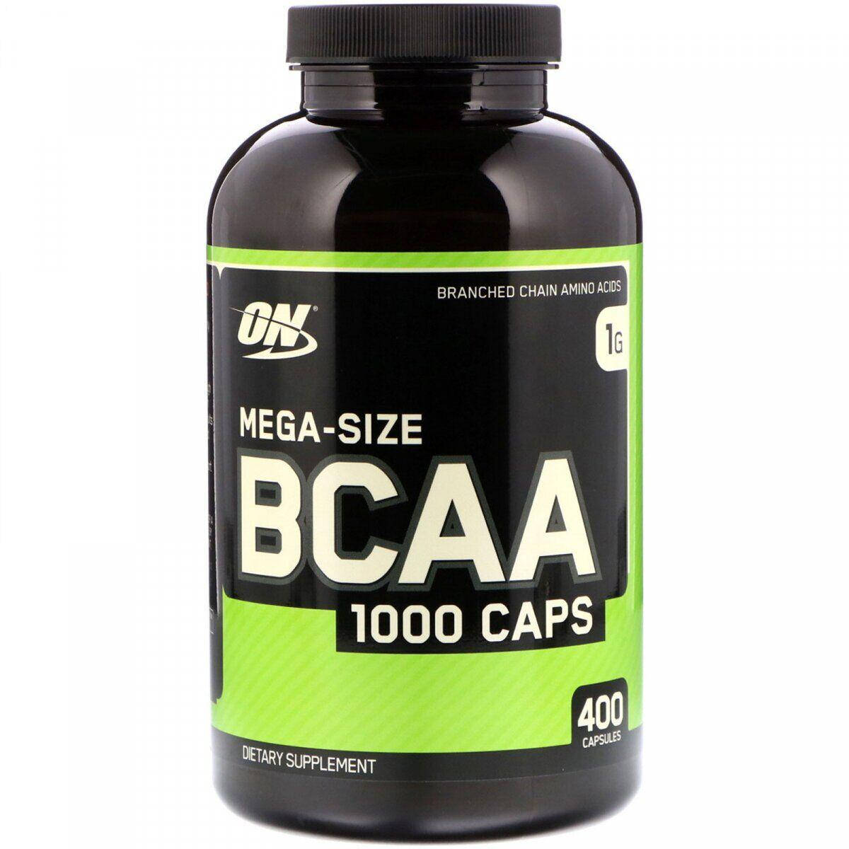 

Optimum Nutrition, BCAA 1000 Caps, 400 капсул, аминокислоты ВСАА