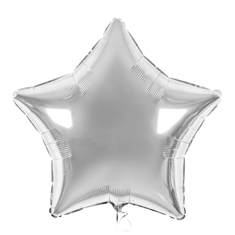

Фольгированный шар звезда серебро 18" 301500S Flexmetal, Серебристый