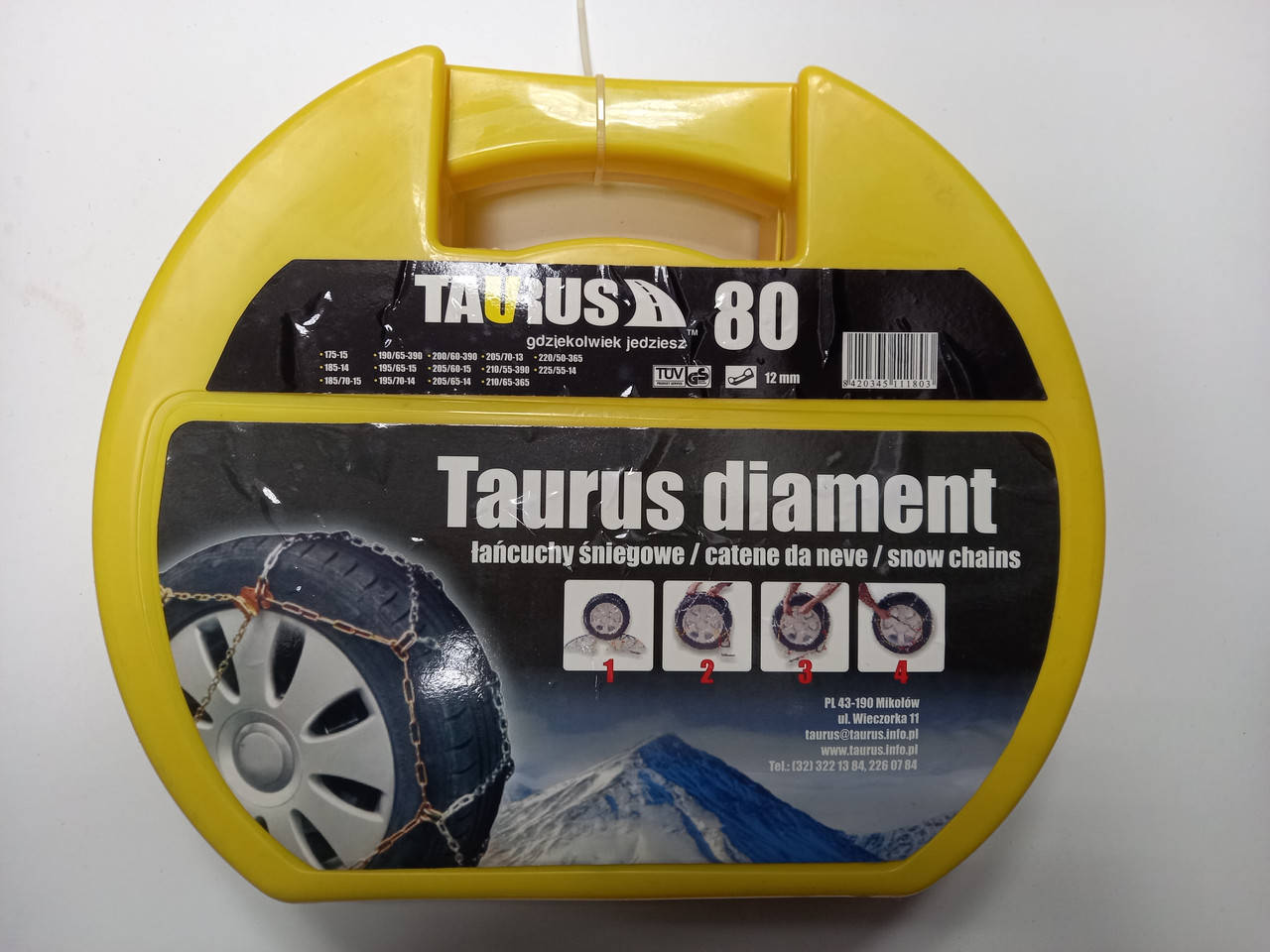 

Цепи противоскольжения для колес “Taurus” Diament 80 (12мм)