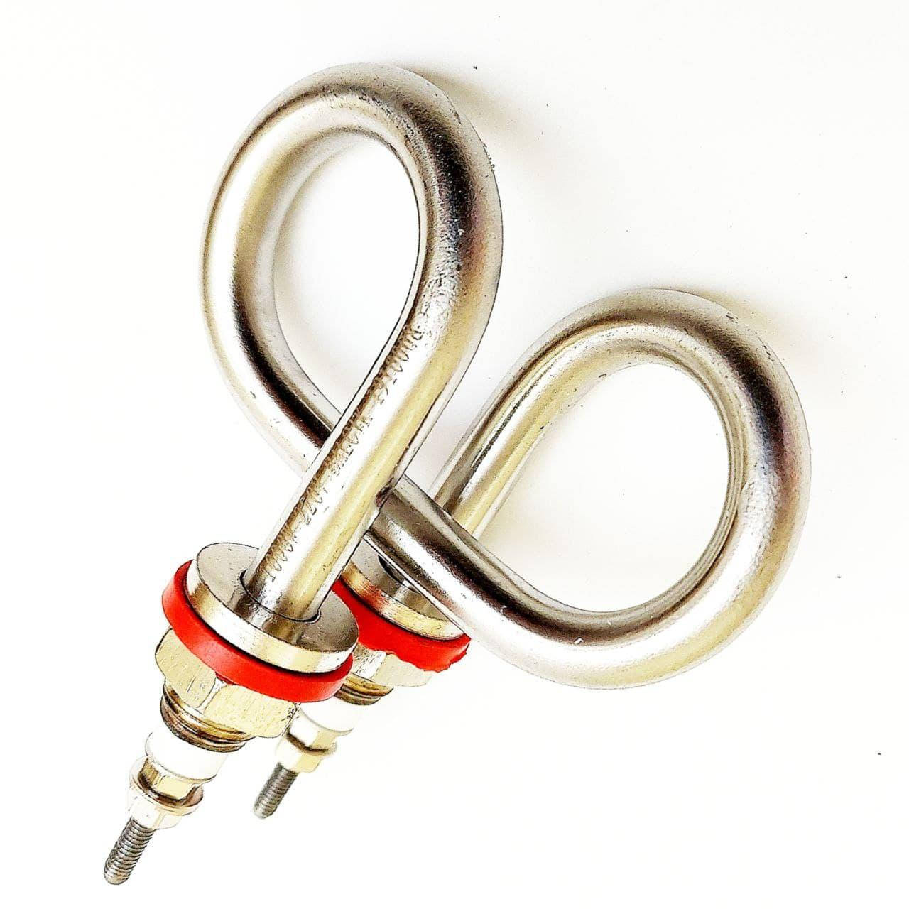 

Тэн для электросамовара 1000Вт 220В форма "БАБОЧКА" из нержавейки на нержавеющих штуцерах Ø14мм (Турция)