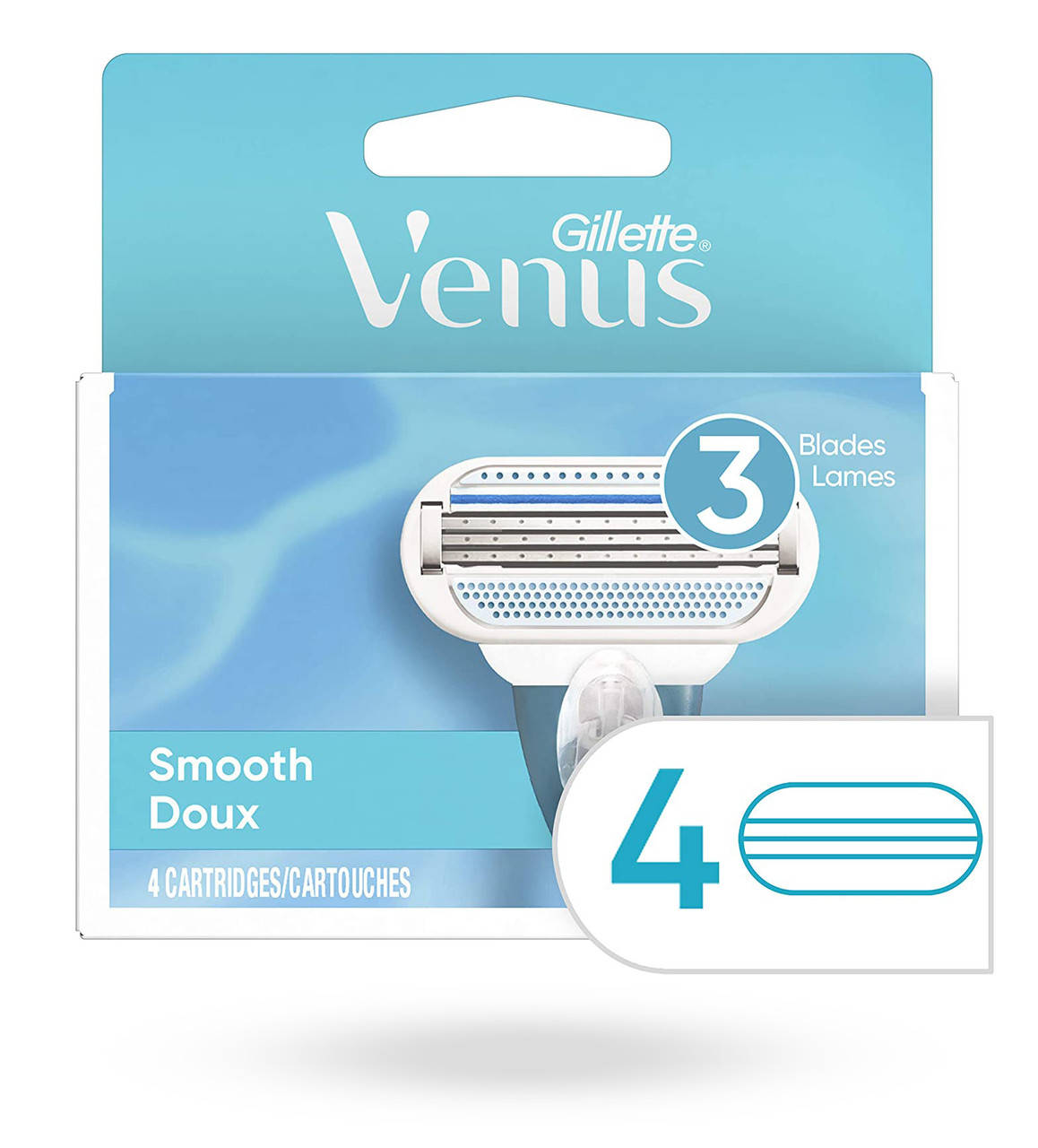 

Сменные картриджи для бритья женские Venus Smooth Original 4шт