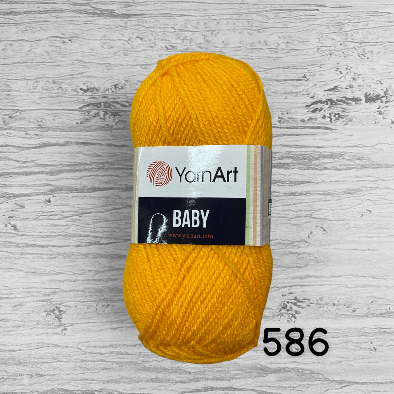 

Акрилова пряжа YarnArt Baby / ЯрнАрт бебі 586, жовток