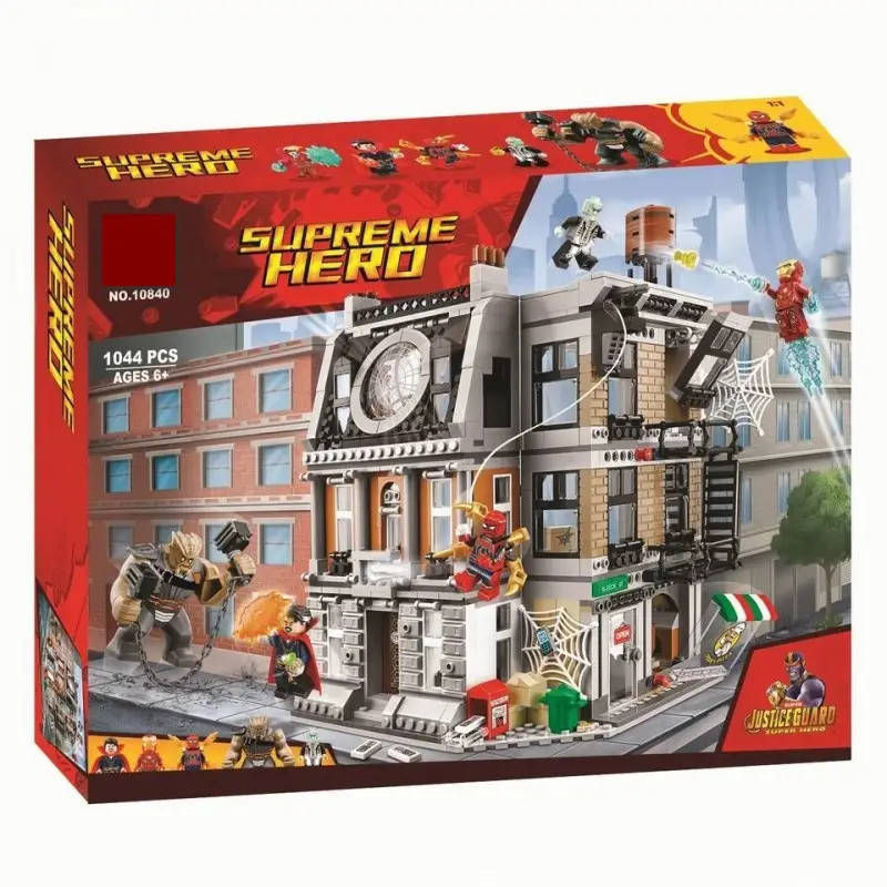 

Конструктор 10840 Решающий бой в Санктум Санкторум Super Heroes 1044 детали .