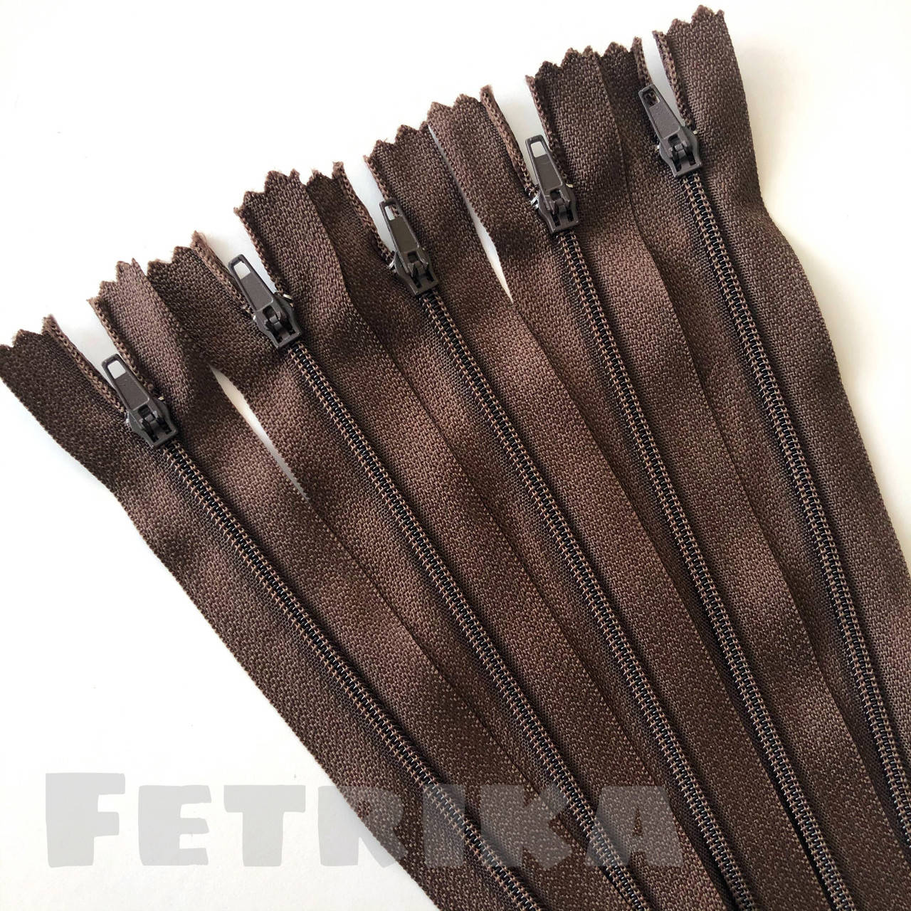 

Молния спиральная 18 см. КОРИЧНЕВАЯ., Коричневый