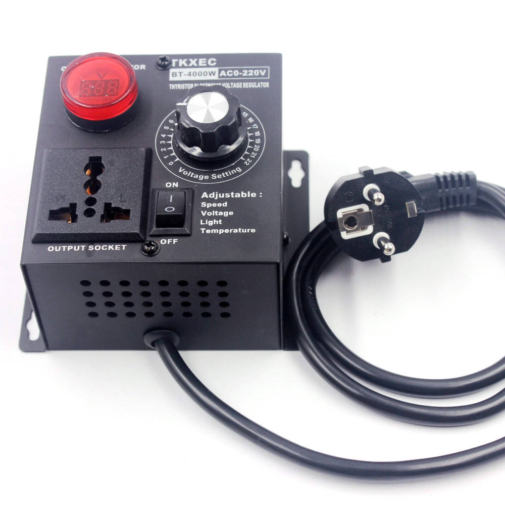 

Диммер с дисплеем BT-4000W, Регулятор напряжения AC 4000Вт, 220В