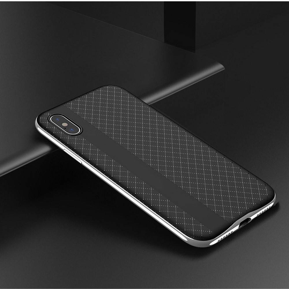 

Чехол iPaky TPU+PC для Apple iPhone X / Xs (Серебристый), Серый