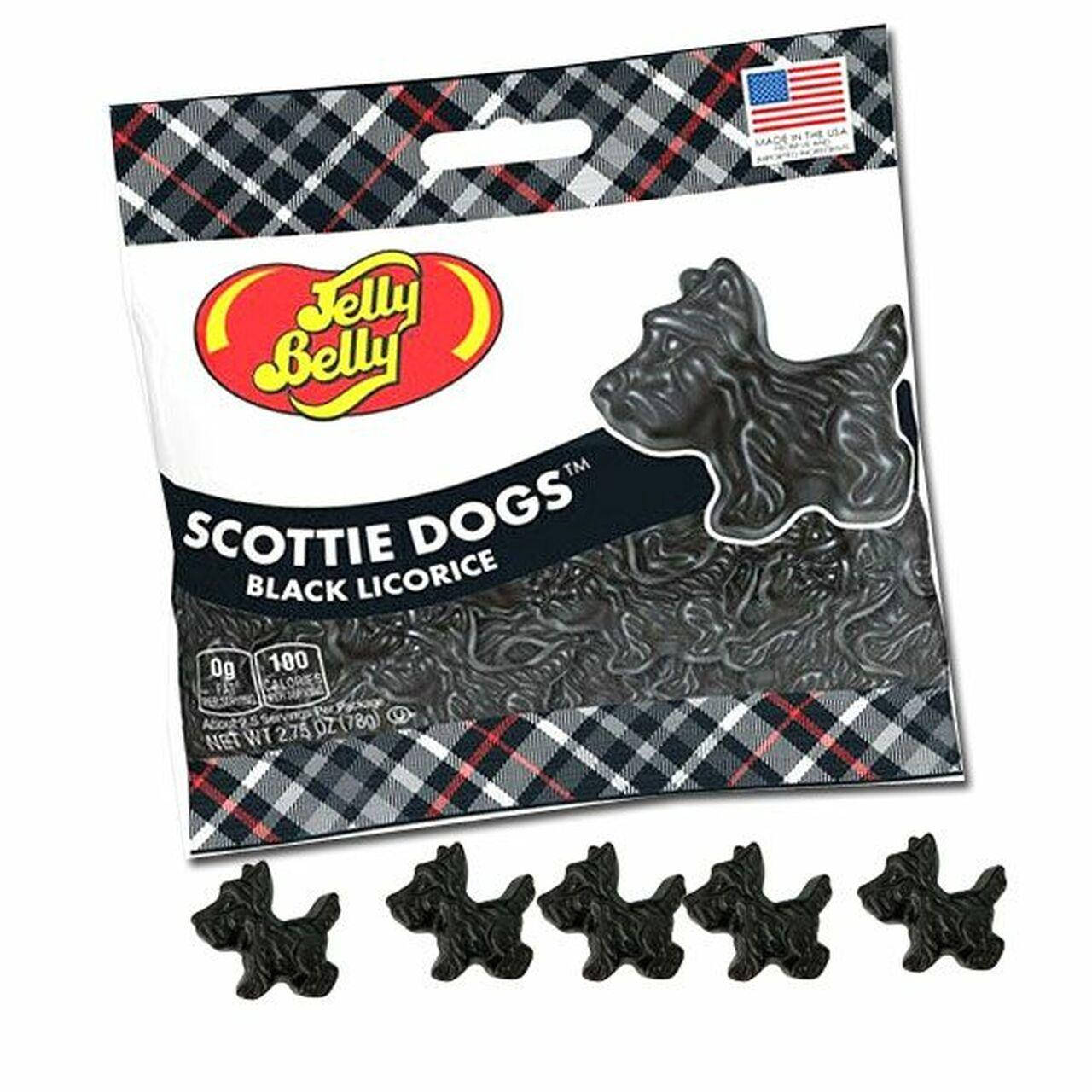 

Лакричные желейки Jelly belly Scottie Dogs 77g