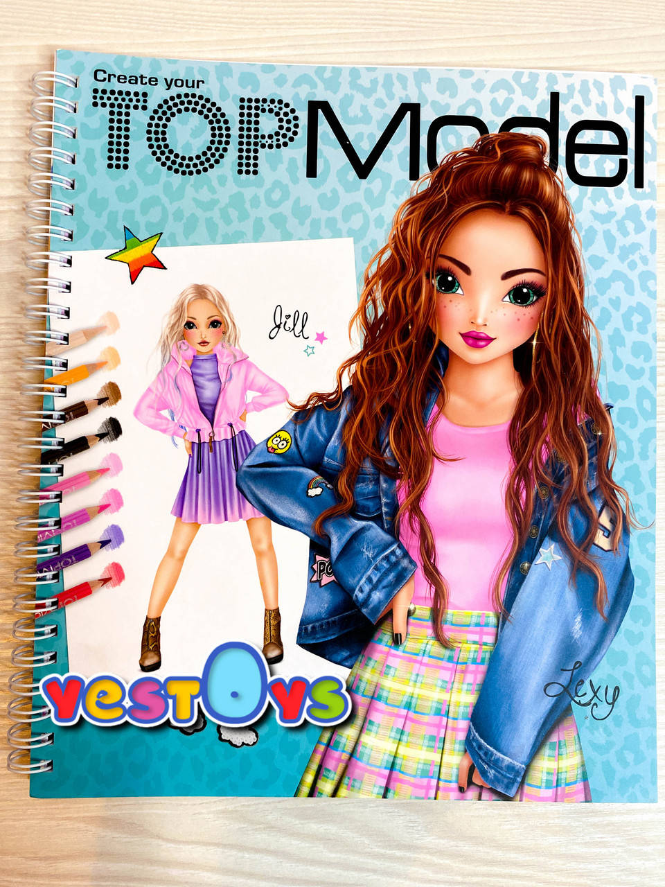 

TOP Model Дизайн розмальовка Мода Gill (ТОП Модел Раскраска Наряди меня Depeshe 11065_A)