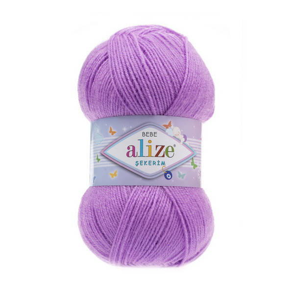 

290 Пряжа Alize Sekerim Bebe багряник