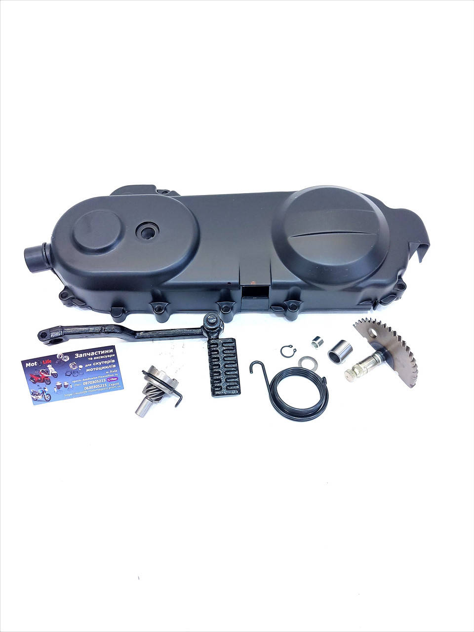 

Крышка вариатора в сборе 4T 139qmb GY6 50/80cc 43 см, черная 12 колесо