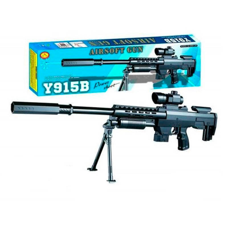 

Автомат игрушечный, масштаб 1:1, 915B, Черный