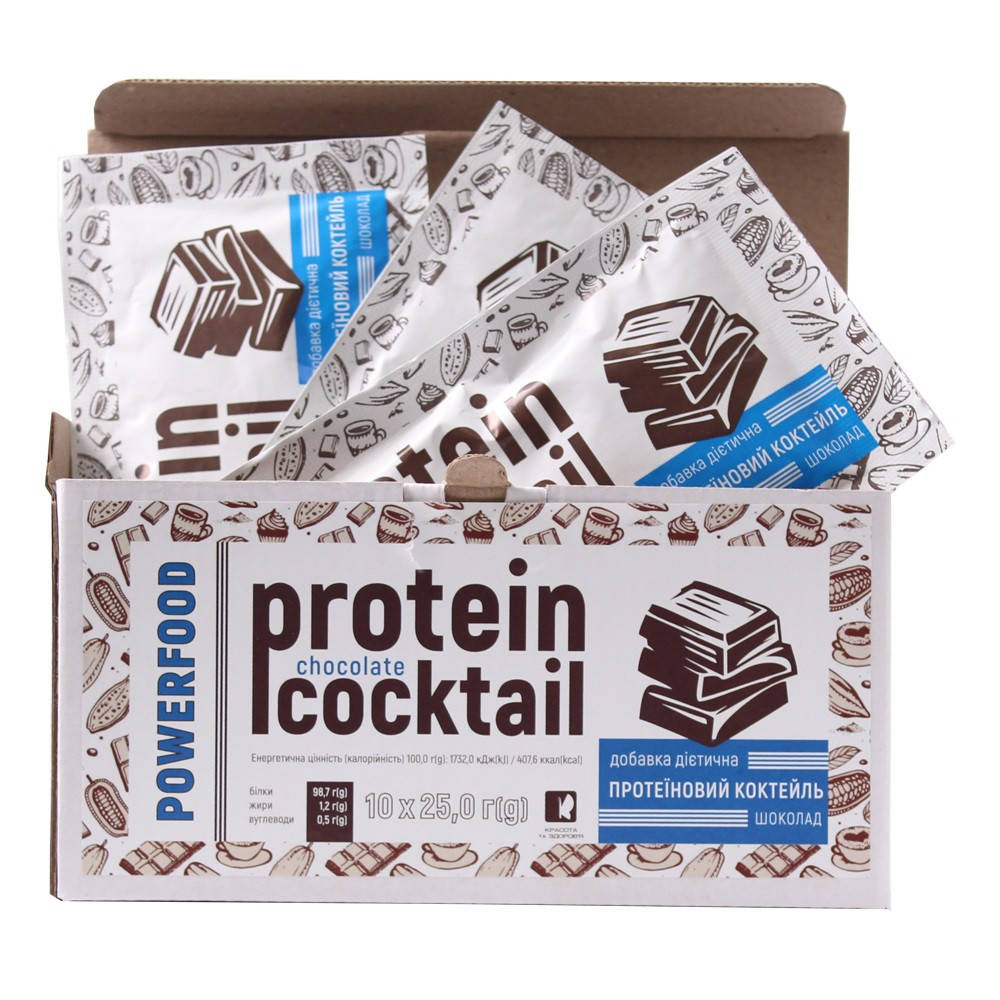 

Протеиновый коктейль POWERFOOD шоколад саше 10*25 г