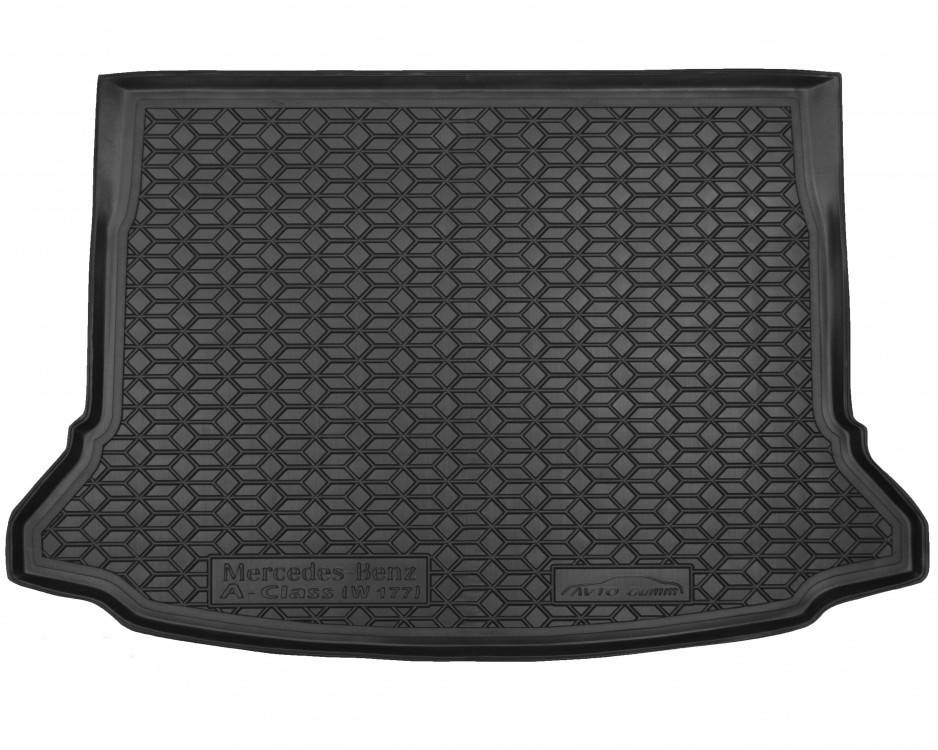 

Мягкий полиуретановый коврик в багажник Mercedes A (W177) 2018+/Мерседес, Черный