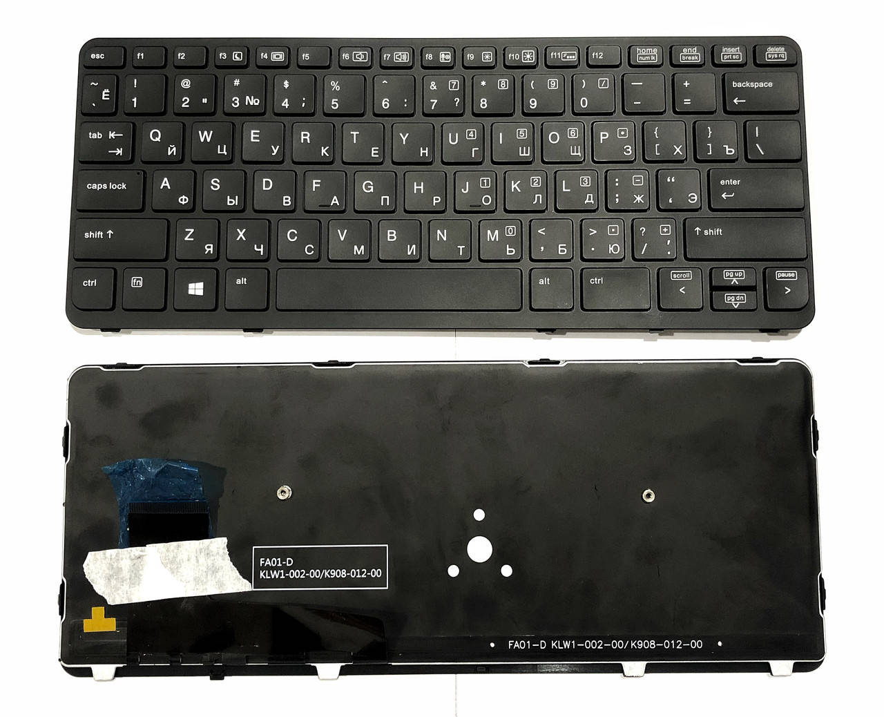 

Клавиатура HP Elitebook 720 G1 720 G2 725 G2 820 G1 820 G2 черная подсветка 820 G1, Черный