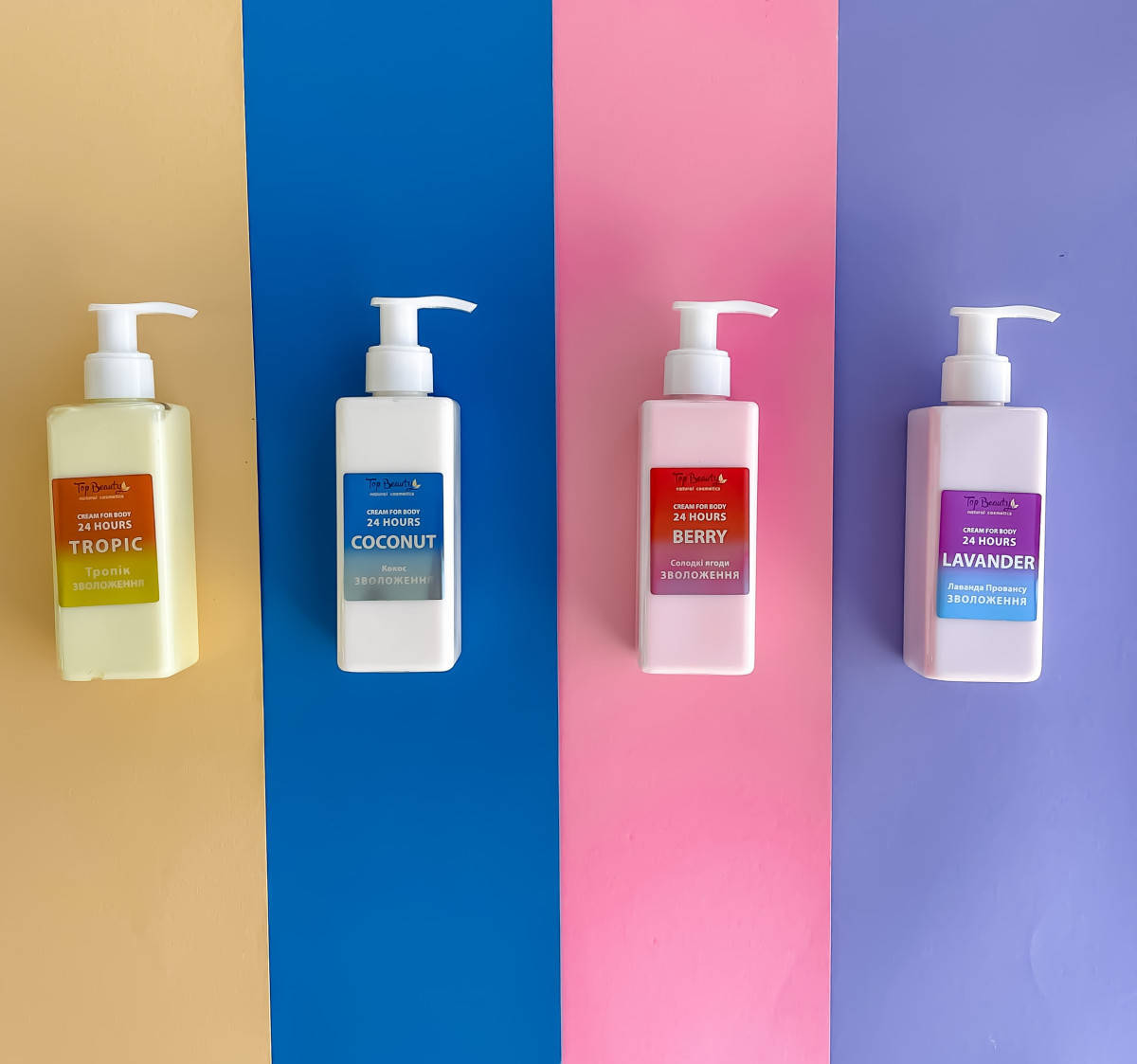 

Крем для тела и рук Увлажнение 24 часа с лавандой Прованса Top Beauty, 200мл