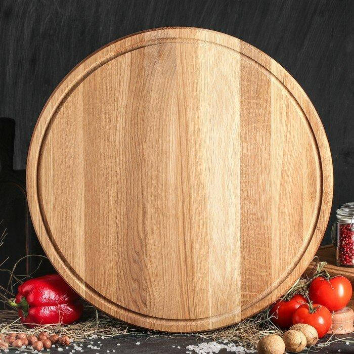 

Доска кухонная дерево для пиццы d30см
