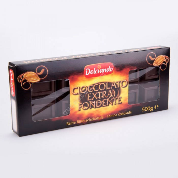 

Черный шоколад Dolciando Cioccolato Extra Fondente 500г