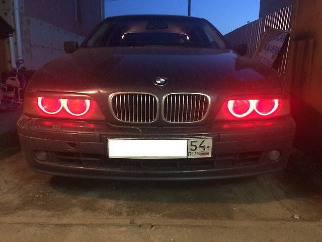 

CCFL Ангельские глазки на BMW E36, E38, E39, Е46 (с линзой) Красные