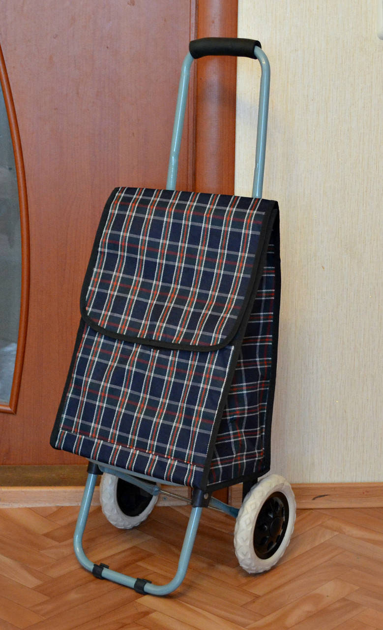 

Хозяйственная сумка на БОЛЬШИХ колесах со складным каркасом