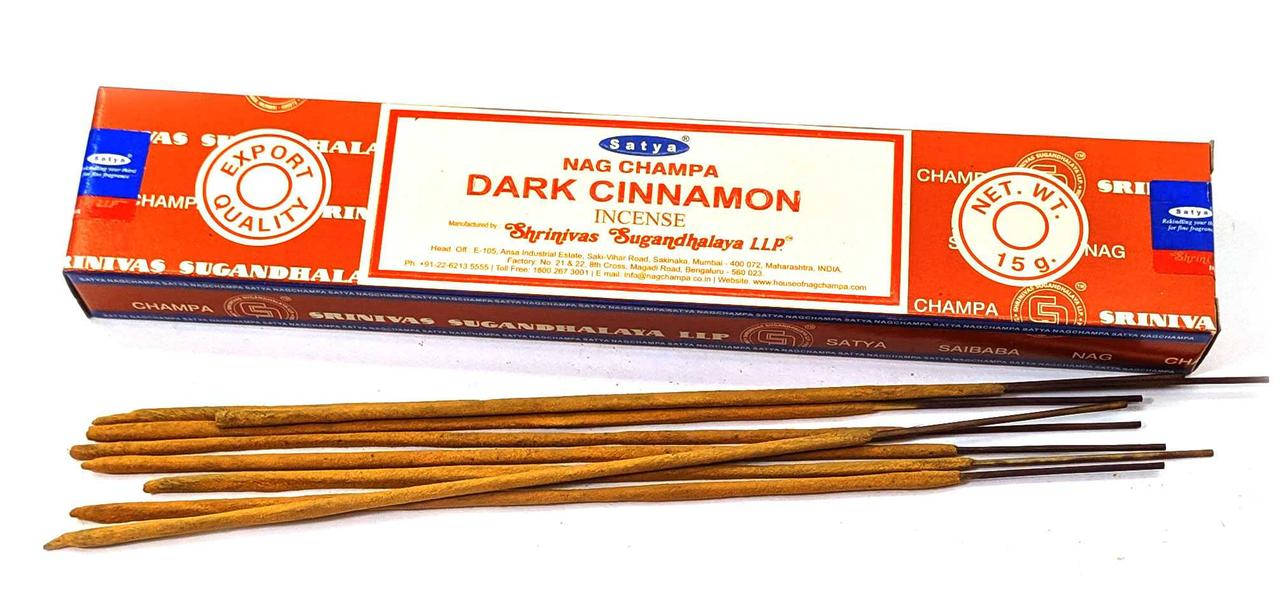 

Натуральные благовония Dark Cinnamon "Темная Корица" Satya Индия