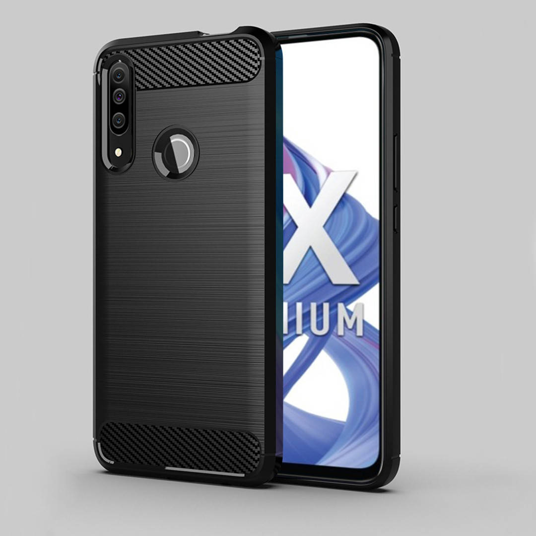 

Противоударный TPU чехол Rugged Carbon для Honor 9X (STK-LX1) (EU) (черный)