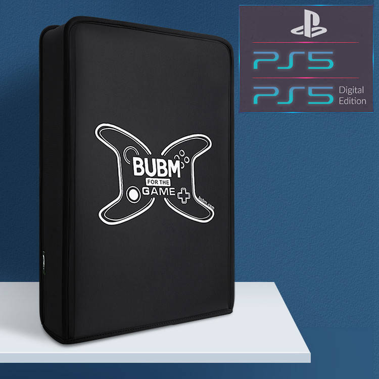 

Пылезащитный черный кейс-чехол BUBM для игровой консоли-приставки Sony PlayStation 5 (PS5 / PS5 Digital