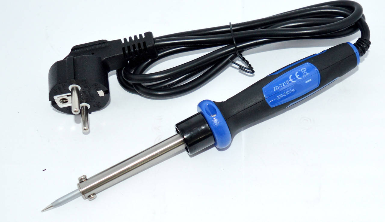 

13-02-042. Паяльник 40W, нихромовый нагреватель, вилка с/з, ZD-721В