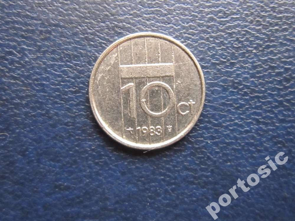 

Монета 10 центов Нидерланды 1983 1985 1992 1990 четыре даты цена за 1 монету