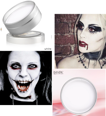 

IMAGIC краска боди-арт для лица маслом для макияжа на хэллоуин, make up 12 мл, Белый