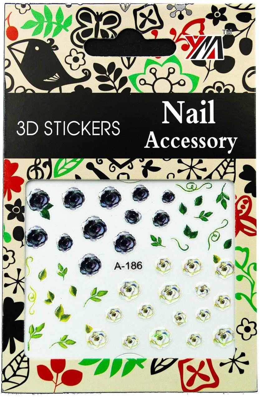 

Наклейки 3D для дизайна ногтей Nail Accessory — A-186