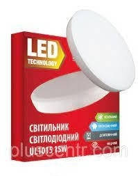 

Светильник светодиодный UL1015 15 Ватт накладной белый 4100K. ULTRALIGHT.