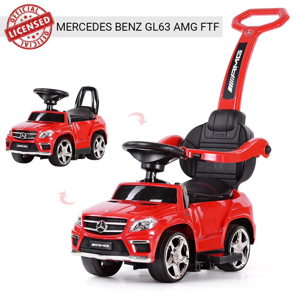 

Каталка-толокар Mercedes Bambi SX1578 с родительской ручкой Красный